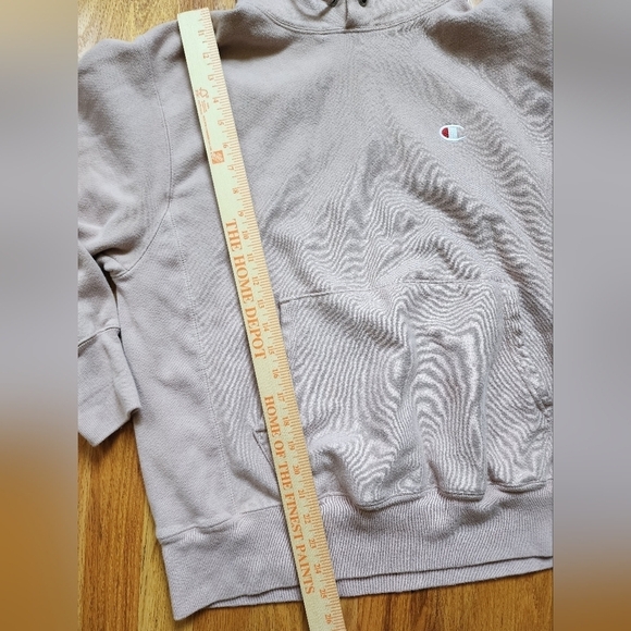 Champion reverse stitch hooded sweatshirt size medium exclusive rose - Picture 2 of 11